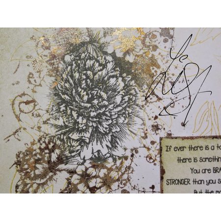 IndigoBlu Rubber stamp, pivoine Posey