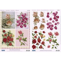 3D die cut sheet + arch motif, "Motives for Mother's Day and Love Greetings"