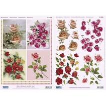 3D die cut sheet + arch motif, "Motives for Mother's Day and Love Greetings"