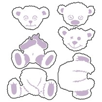 Puncionamento e gravação template: Template Assistente Spellbinders: Teddys