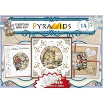 1 A5 libro pirámide arco 3D, motivos navideños 8 hojas DIN A5