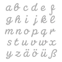 Poinçonnage et le modèle de gaufrage: lettres allemandes AZ
