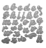 Spellbinders und Rayher Punching and embossing template: German letters AZ