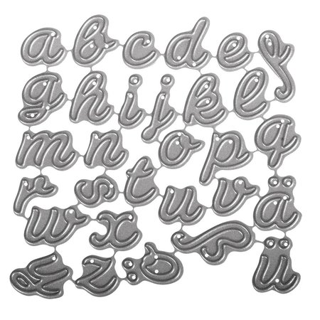 Spellbinders und Rayher Punching and embossing template: German letters AZ