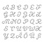 Spellbinders und Rayher Punching and embossing template: German uppercase AZ