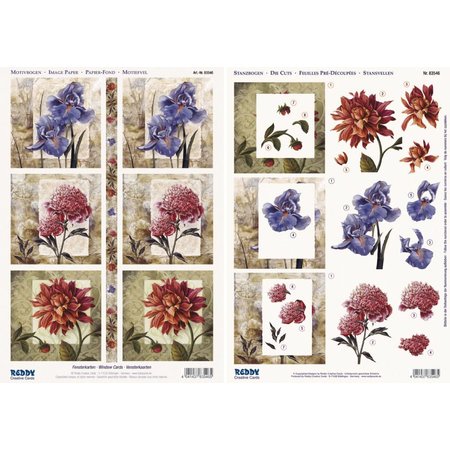 BILDER / PICTURES: Studio Light, Staf Wesenbeek, Willem Haenraets 3D mueren hojas sueltas + adorno arco, "ventana de la tarjeta Flores"