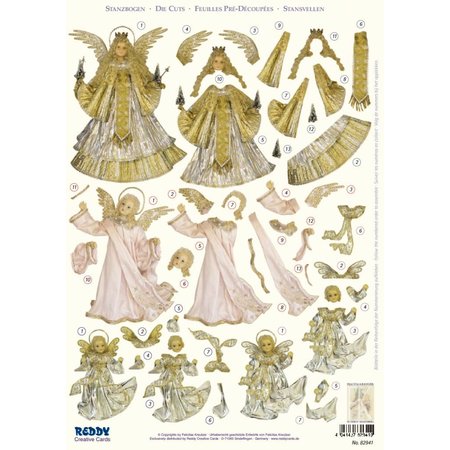 BILDER / PICTURES: Studio Light, Staf Wesenbeek, Willem Haenraets 3D Die Cut sheet: Felicitas Kreutzer "Angel", 3 Designs