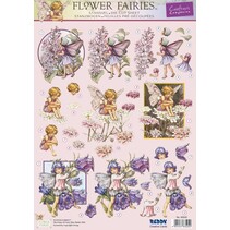 3D Die Cut sheet: "Flower Angel", 3 Designs