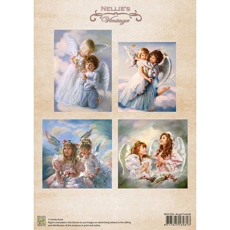Nellie snellen A4, Bilderbogen Vintage, Angel Amigos