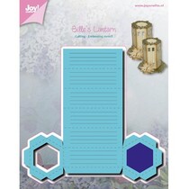 Punching and embossing templates: Lantern