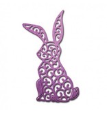 Spellbinders und Rayher Stamping and embossing stencil, Rabbit