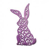 Stamping and embossing stencil, Rabbit