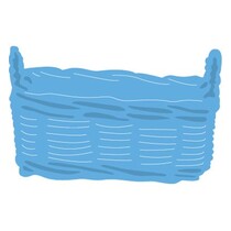 Estampillage et gaufrage pochoir, panier