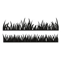 Estampillage et gaufrage pochoir, herbe