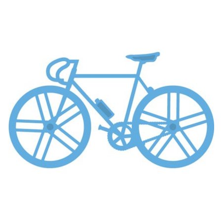 Marianne Design Ponsen en embossing sjabloon, fiets