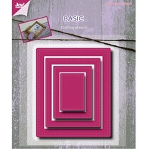 Ponsen en embossing sjabloon, Basic Mery rechthoek