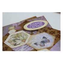 Punching and embossing template, Basic Mery hexagonal