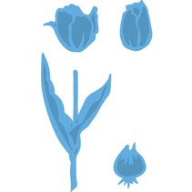 Bokse og preging mal, tulipan