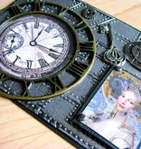 Prima Marketing und Petaloo Vintage mechanicals - trinket vintage clock face shapes