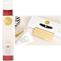 metallic foils, color red