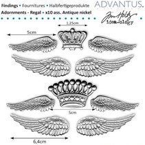 Ancient metal wings + crown