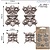 Embellishments / Verzierungen 4 metalli cerniere, antico