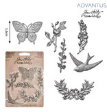 Embellishments / Verzierungen 6 antieke metalen ornamenten