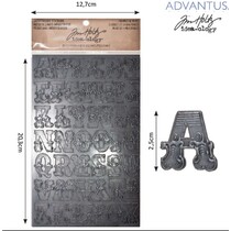 Advantus Tim Holtz letras da etiqueta industriosa