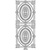 Sticker Ziersticker, lijst overzicht, goud, 10x23cm