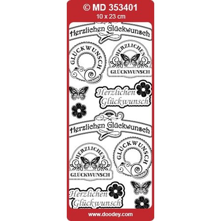 Sticker Gefeliciteerd labels