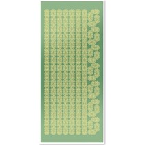 Pegatinas, bordes de encaje y las esquinas, de lámina de oro espejo verde, formato 10x23cm