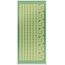 Sticker Stickers, lace borders and corners, gold-foil mirror green, format 10x23cm