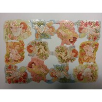 Bilderbogen, Glanzbilder, Thema: Blumenmädchen