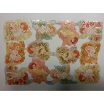 Bilderbogen, scraps, topic: Flower girl