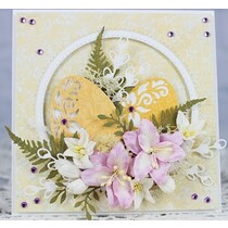 Troquelado y estampado en relieve plantilla: Helecho