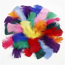 Feder in verschiedene Farbe
