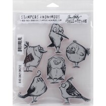 Rubber stamp, crazy Birds