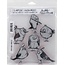 Sizzix carimbo de borracha, loucos Birds