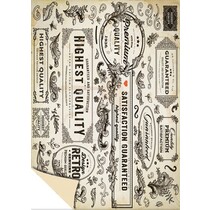 Kartenkarton Vintage Labels