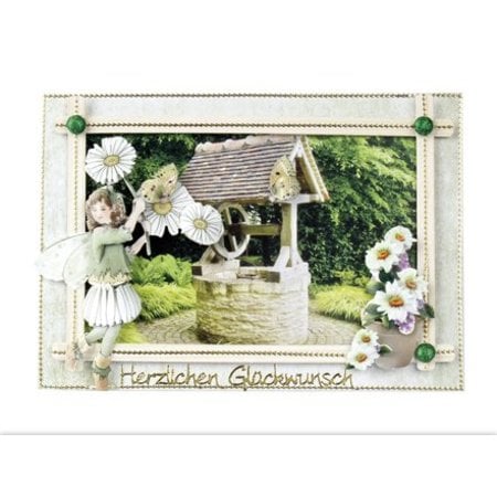 Embellishments / Verzierungen Die cut ark carts, brønde, trillebøre