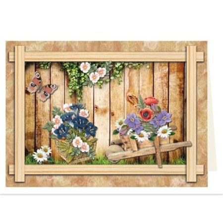 Embellishments / Verzierungen Die cut ark carts, brønde, trillebøre