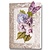 Embellishments / Verzierungen Die cut sheet, set of 2 flower arrangements, purple