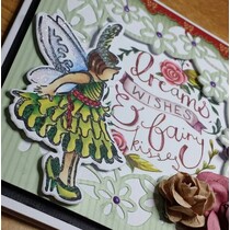 Stamp + past op en embossing stencil stempelen