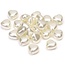 Embellishments / Verzierungen Heart pearl, cream, 1.5cm