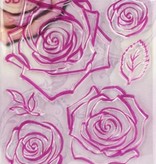 Viva Dekor und My paperworld Transparent stamps, roses 3D