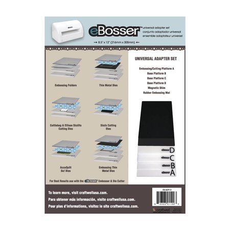 Crafter's Companion eBosser: Establecer EBosser con todas placa original