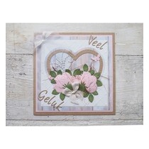 Punching and embossing template: Rose