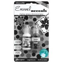 Ranger esmalte acentos Set preto e branco