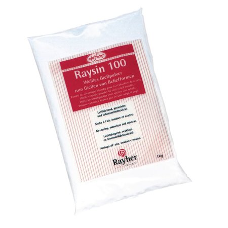 GIESSFORM / MOLDS ACCESOIRES Polvo de colada Raysin 100, blanco, bolsa de 1 kg