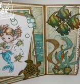 Joy!Crafts und JM Creation Stansing og preging sjablong, blekksprut, Turtle, Shark